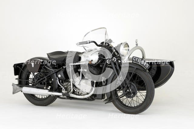 1936 Brough Superior 11-50 Special Combination. Creator: Unknown.