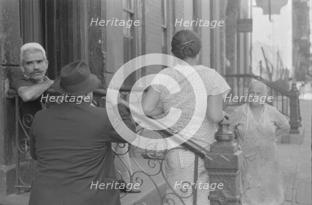 Tenants, 61st Street between 1st and 3rd Avenues, New York, 1938. Creator: Walker Evans.