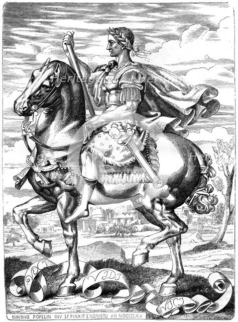 Julius Caesar, Roman general and statesman, 1st century BC (1882-1884). Artist: Unknown