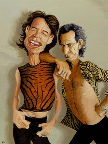 Mick Jagger & Keith Richards. Creator: Dan Springer.