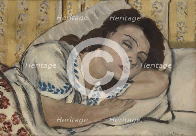 Marguerite endormie, 1920. Creator: Matisse, Henri (1869-1954).