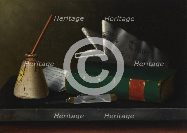 London Times, July 17, 1879, 1879. Creator: Harnett, William Michael (1848-1892).