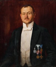 Portrait of sculptor Ján Koniar, 1913. Creator: Uros Predic.