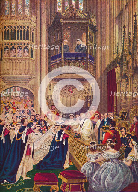 The Royal Wedding, St George's Chapel, Windsor, March 10, 1863 (1910). Artist: Unknown.