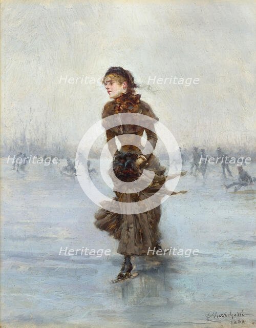 The Figure Skater, 1883. Creator: Marchetti, Ludovico (1853-1909).