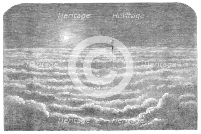 "Aerial Voyages" - mountain ranges of cloud, 1870. Creator: Unknown.