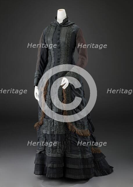 Mourning Dress, about 1875. Creator: Unknown.