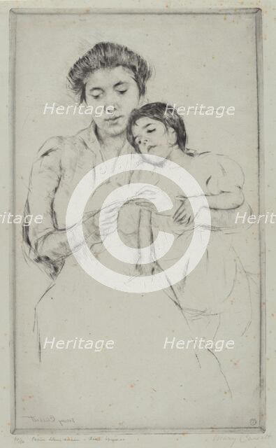 The Crocheting Lesson, c. 1902. Creator: Mary Cassatt.