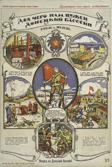 Why we need the Donets Basin. coal and iron, 1919. Creator: Apsit, Alexander Petrowitsch (1880-1944).