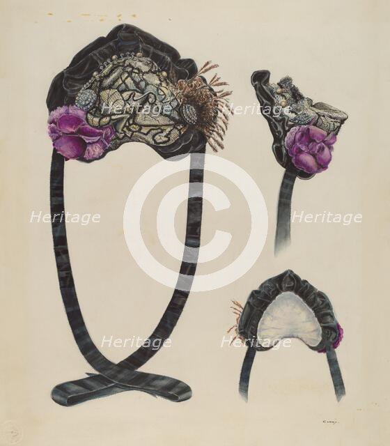 Bonnet, c. 1937. Creator: Al Curry.