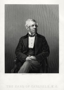 George William Frederick Howard, 7th Earl of Carlisle, British politician and statesman, c1880.Artist: DJ Pound