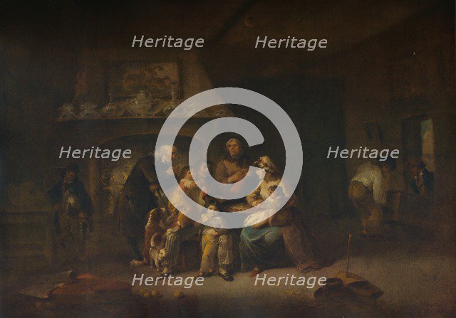 'A Married Sailor's Return', c1800. Artist: Julius Caesar Ibbetson.