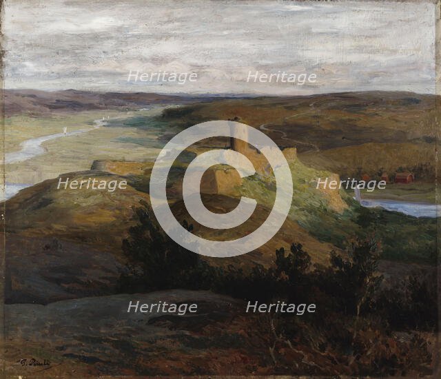 The ruins of Bohus Castle, 1894-1895. Creator: Georg Pauli.