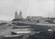 'Reculver - The Village and the Reculver Towers', 1895. Artist: Unknown.