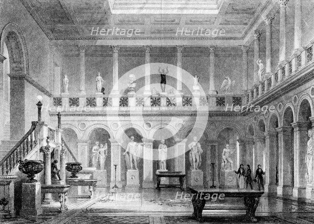 A hall in Deepdene, Dorking, Surrey, 19th century.Artist: MJ Starling