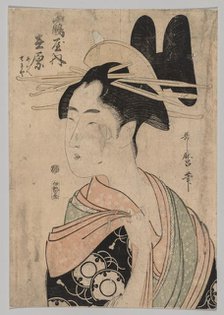 Woman of the Yoshiwara, 1753-1806. Creator: Kitagawa Utamaro (Japanese, 1753?-1806).