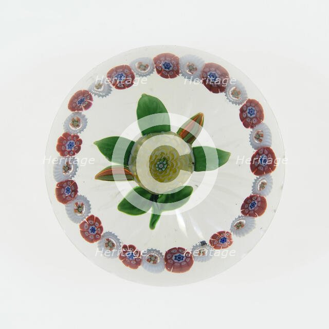 Paperweight, Baccarat, c. 1845-60. Creator: Baccarat Glasshouse.