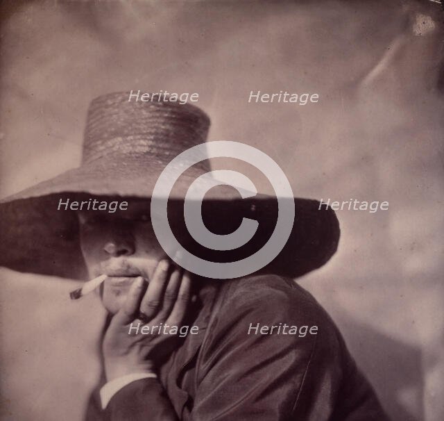 [Self-Portrait], ca. 1855. Creator: Adrien Alban Tournachon.