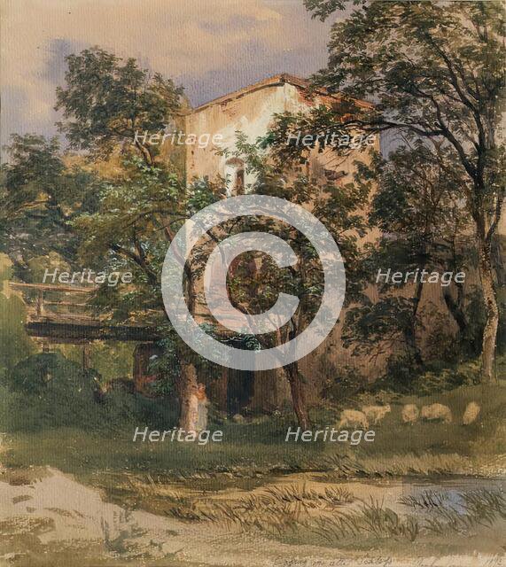 Entrance to Seebenstein Castle, 1872. Creator: Joseph Hoger.