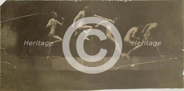 Marey Wheel Photographs of George Reynolds, 1884. Creator: Thomas Eakins.