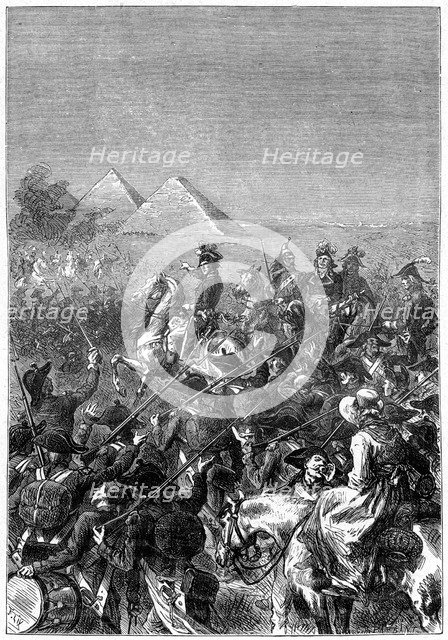 Battle of the Pyramids, 21st July 1798, (1898). Artist: Barbant