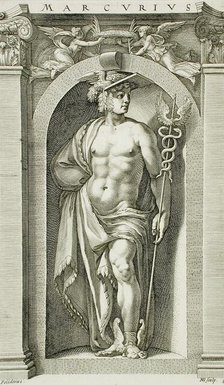 “Marcurius” [sic], the Roman God, Mercury, 1592. Creator: Hendrik Goltzius.