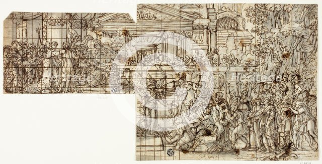 Mythological Scene: Triumph of Alexander (recto), n.d.