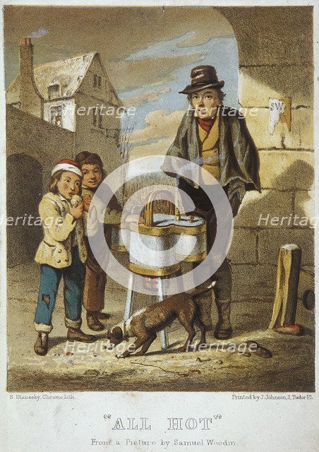 'All Hot', Cries of London, 1804. Artist: Samuel Stanesby