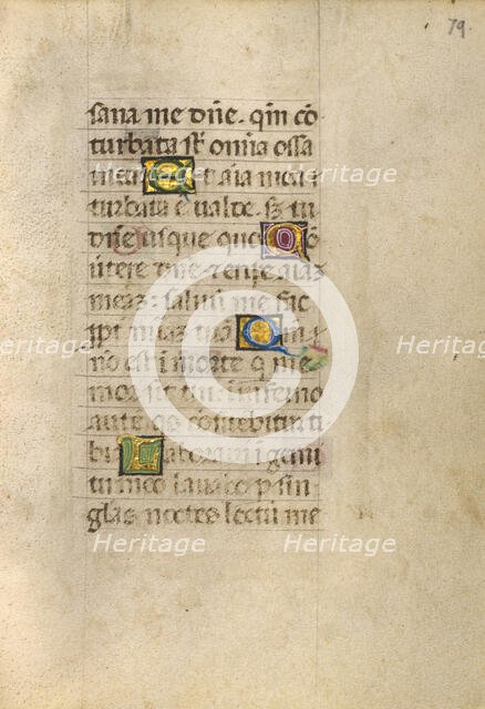 Decorated Initial M; Decorated Initial D; Gualenghi-d'Este Hours, about 1469. Creator: Unknown.