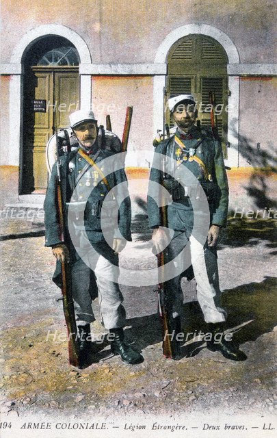 Two French Foreign Legionnaires, 20th century. Artist: Unknown