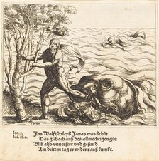 Jonah is Delivered from the Whale, 1548. Creator: Augustin Hirschvogel.