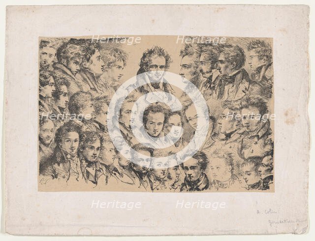 Girodet and His Students, ca. 1817. Creator: Alexandre-Marie Colin.