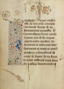 Decorated Text Page; Prayer Book of Charles the Bold, 1469. Creator: Nicolas Spierinc.