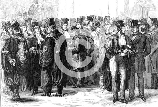 Modern aspects of Paris: the Palais de Justice, 1870. Creator: Unknown.