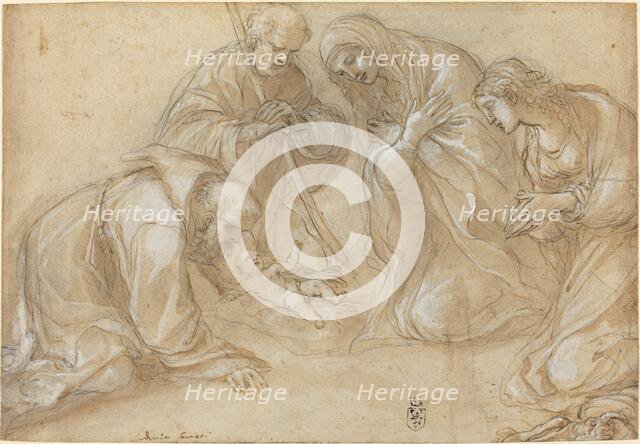 The Nativity with Saints Francis and Agnes, c. 1605. Creator: Lodovico Carracci.