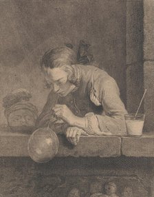 Soap Bubbles, 1739. Creator: Pierre Filloeul.