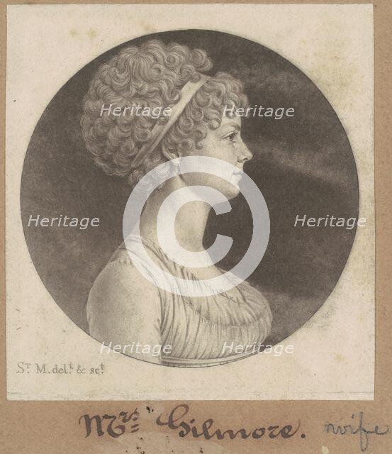 Mary Ann Smith Gilmor, 1803. Creator: Charles Balthazar Julien Févret de Saint-Mémin.