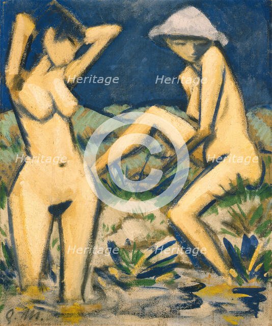 Bathers, c1920. Creator: Otto Mueller.