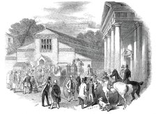 Exterior of the Pavilion, Royal Agricultural Society's Show, Shrewsbury, 1845. Creator: Smyth.