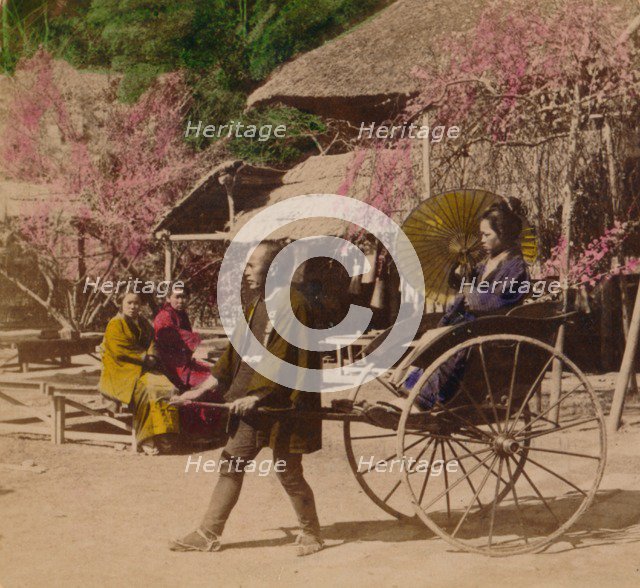 'A Morning Ride in a Jinrikisha, Sugita, Japan', 1896. Artist: Unknown.