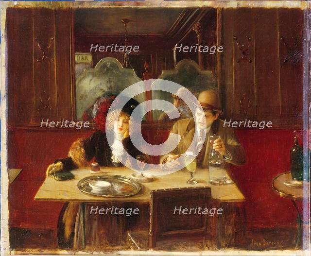 To the cafe says Absinthe, c1909. Creator: Jean Beraud.