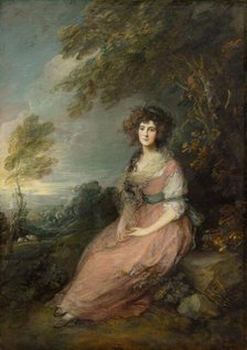 Mrs. Richard Brinsley Sheridan, 1785-1787. Creator: Thomas Gainsborough.