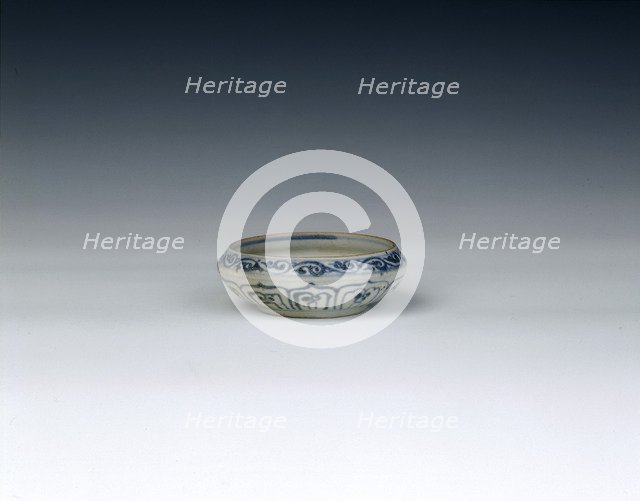 Blue and white water container, Chu Dau kiln, Vietnam, late 15th-early 16th century. Artist: Unknown