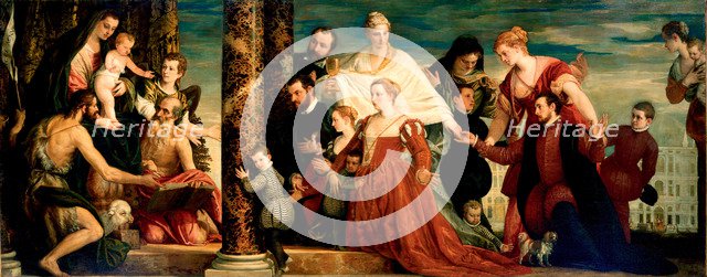 The Madonna of the Cuccina Family, ca 1571-1572. Artist: Veronese, Paolo (1528-1588)