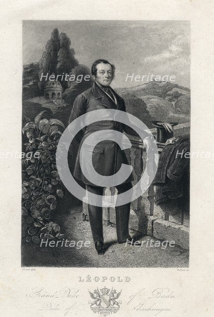 Leopold I, Grand Duke of Baden, 19th century.Artist: Raffaut