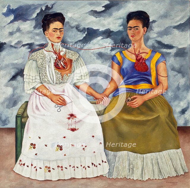 The Two Fridas (Las dos Fridas), 1939. Creator: Frida Kahlo.