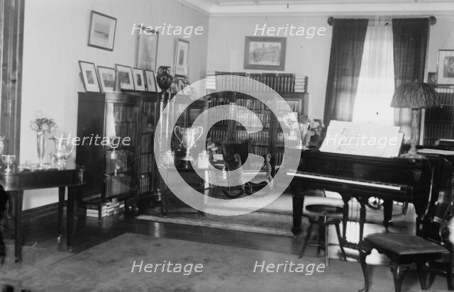 Parlor of Hughes home, between c1915 and c1920. Creator: Bain News Service.
