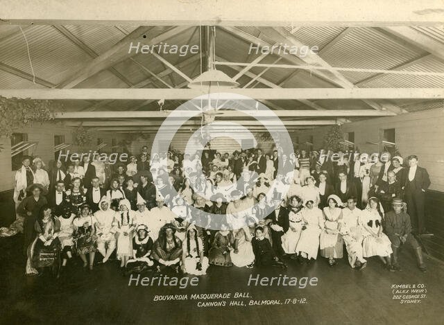 Bouvardia Masquerade Ball, Cannon's Hall, Mosman, 1912. Creator: Unknown.