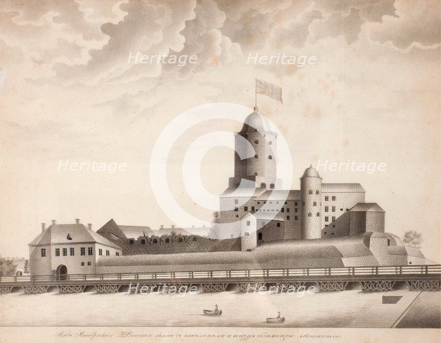 View of the Vyborg Castle, c. 1840. Artist: Anonymous  