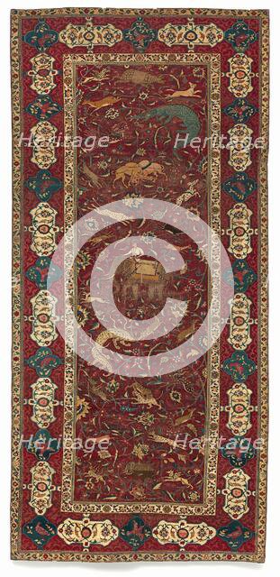 Scenic Animal Carpet, c. 1625. Creator: Unknown.